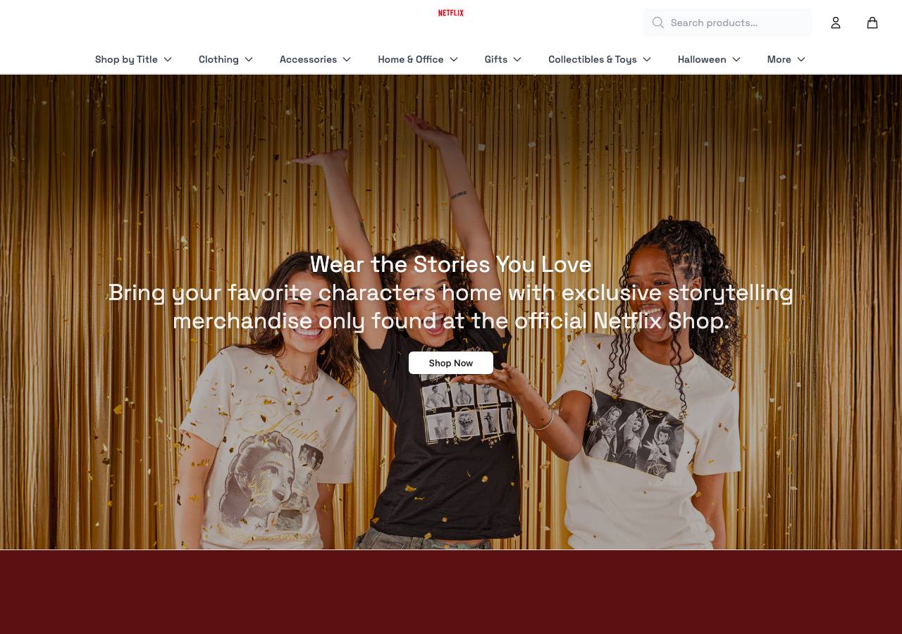 Screenshot of netflixapparel.shop taken by the zone census on 2026-10-25