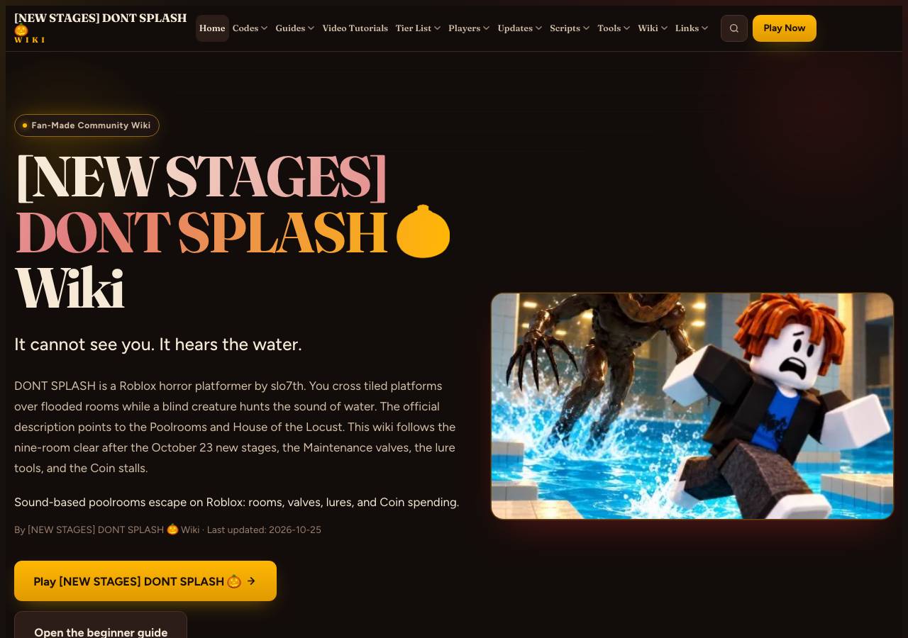 Screenshot of dontsplash-roblox.wiki taken by the zone census on 2026-10-26