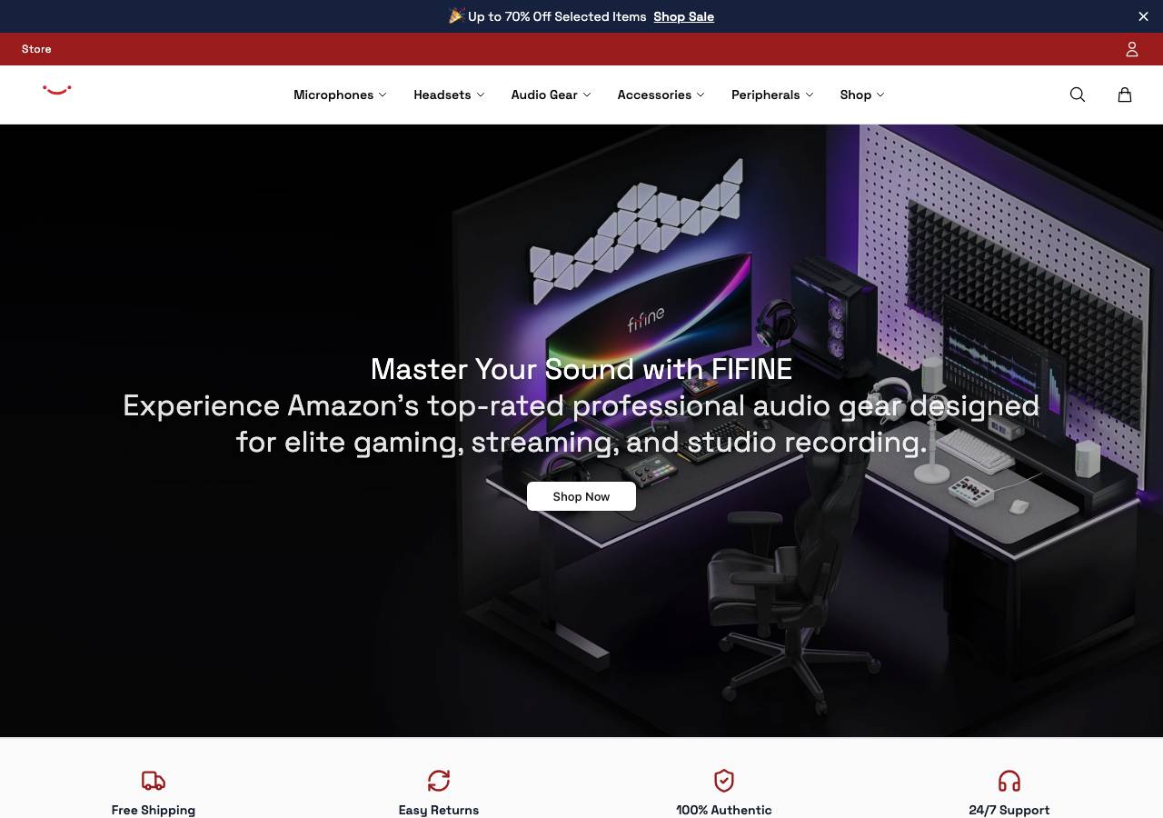 Screenshot of fifinegear.shop taken by the zone census on 2026-10-26