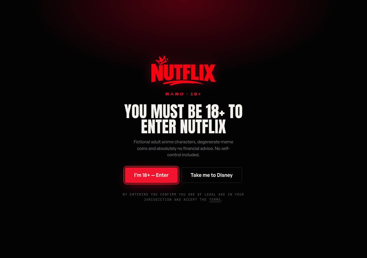 Screenshot of nutflix.online taken by the zone census on 2026-10-26