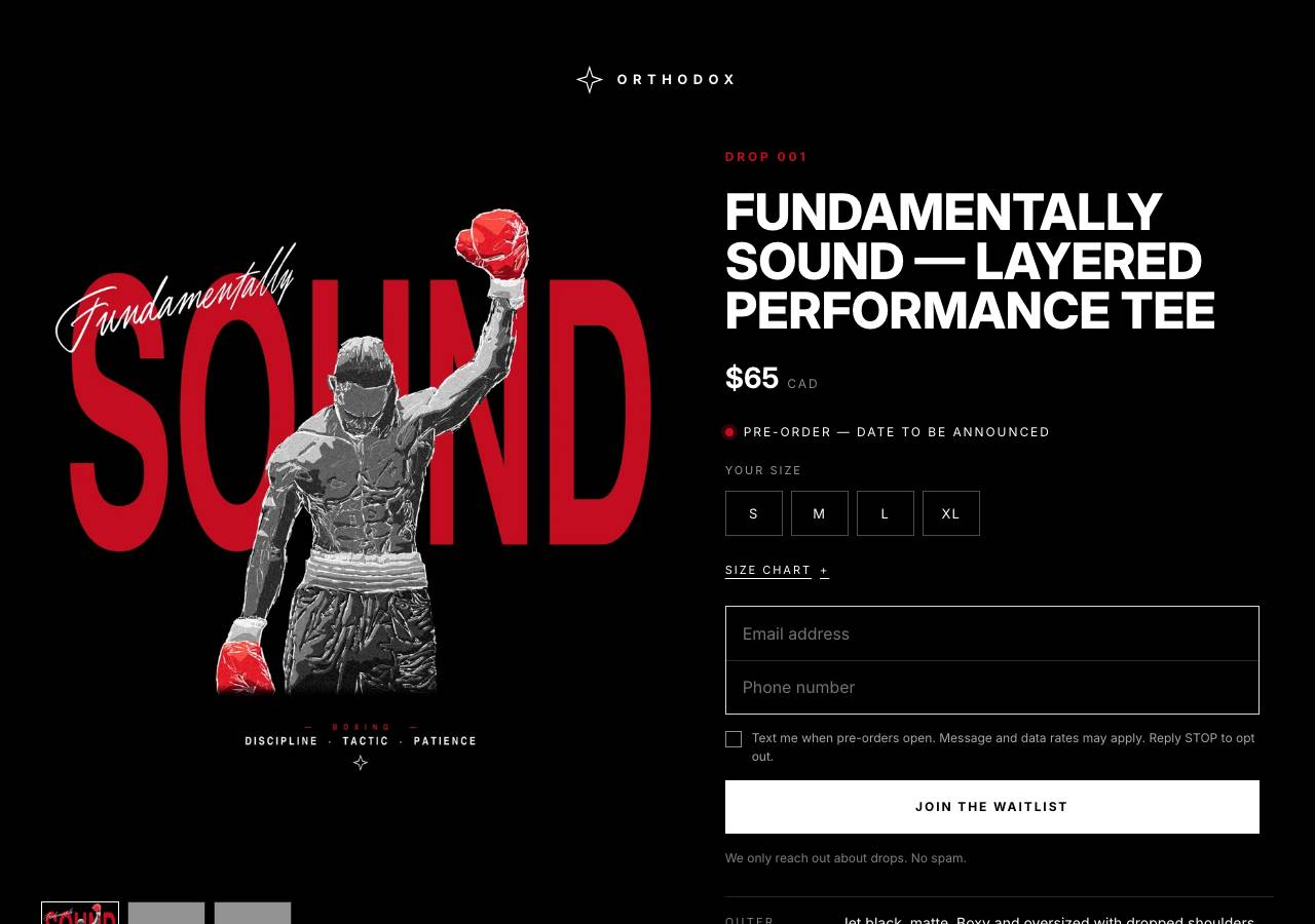 Screenshot of orthodoxboxing.store taken by the zone census on 2026-10-26