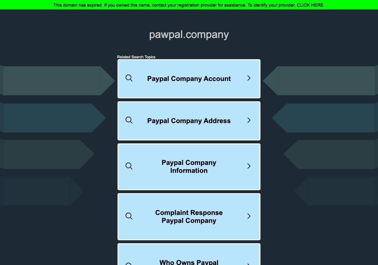 Screenshot of pawpal.company taken by the zone census on 2026-10-26
