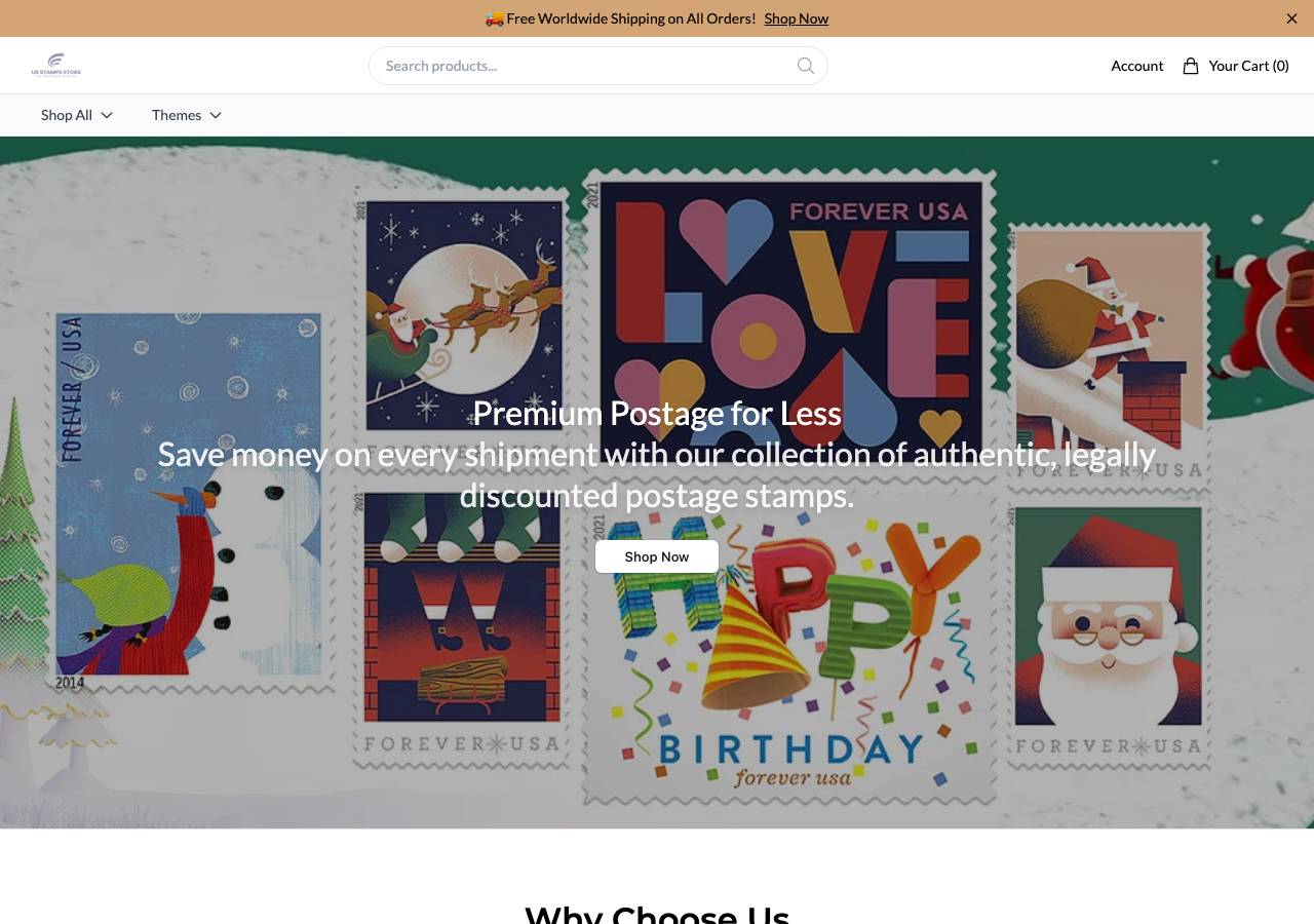 Screenshot of stampsgeneral.shop taken by the zone census on 2026-10-26