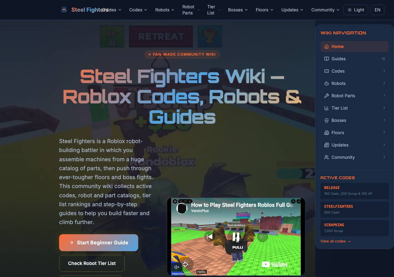 Screenshot of steel-fighters-roblox.wiki taken by the zone census on 2026-10-26
