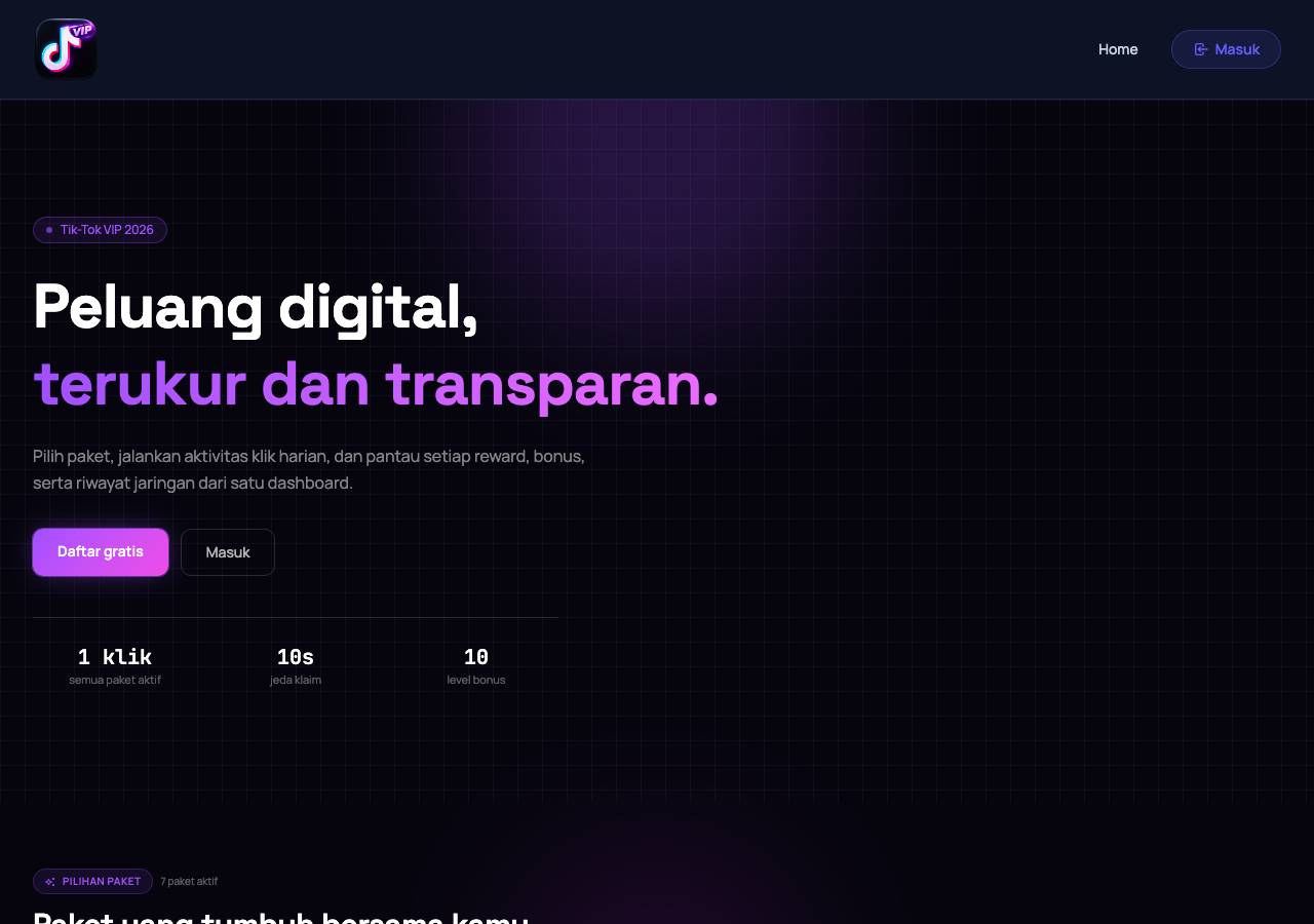 Screenshot of tiktokads.online taken by the zone census on 2026-10-26