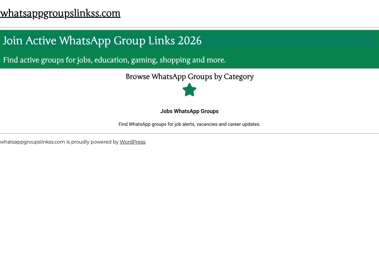 Screenshot of whatsappgroupslinkss.com taken by the zone census on 2026-10-26