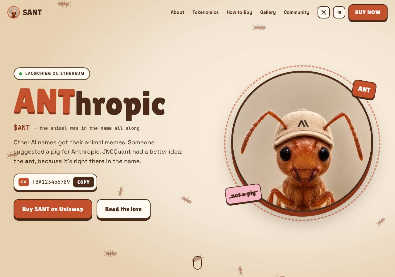 Screenshot of anthropicant.world taken by the zone census on 2026-10-27