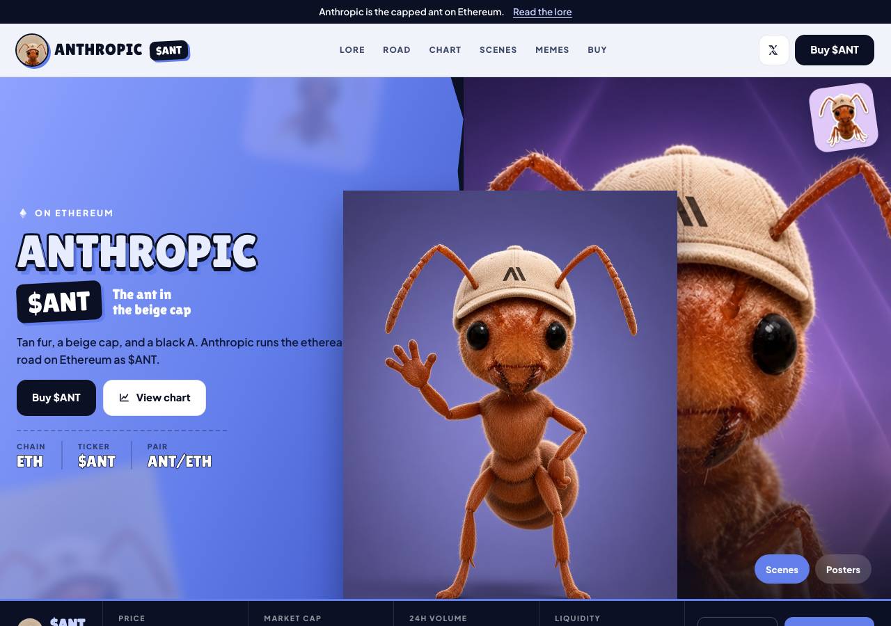 Screenshot of anthropiceth.lol taken by the zone census on 2026-10-27