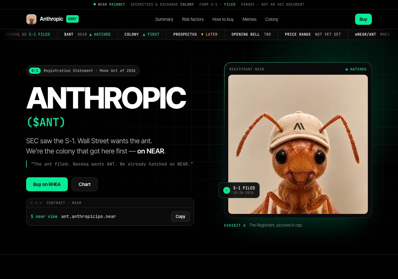 Screenshot of anthropicnear.lol taken by the zone census on 2026-10-27
