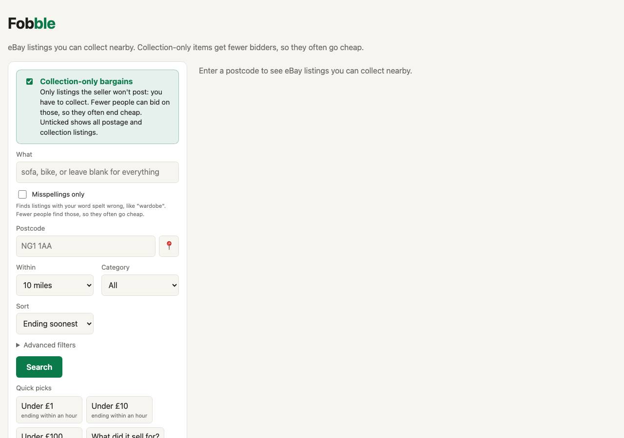 Screenshot of fobble.bid taken by the zone census on 2026-10-27