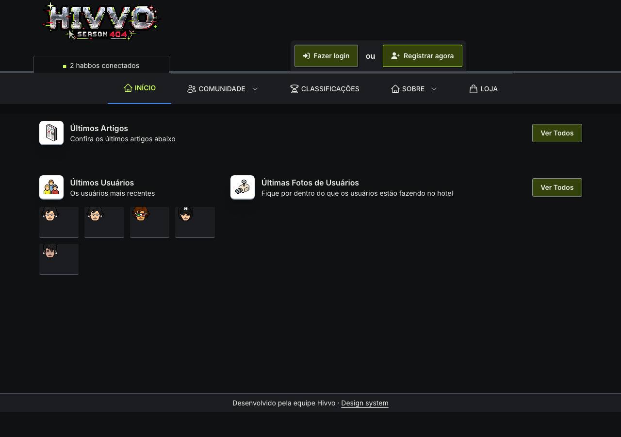 Screenshot of hivvo.fun taken by the zone census on 2026-10-27