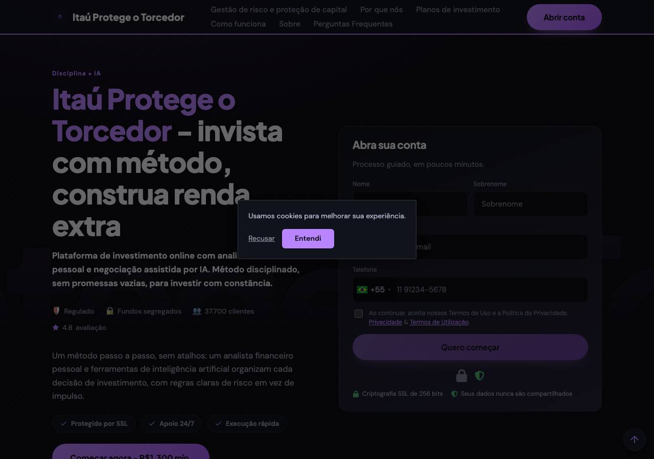 Screenshot of itauprotegeotorcedor.xyz taken by the zone census on 2026-10-27