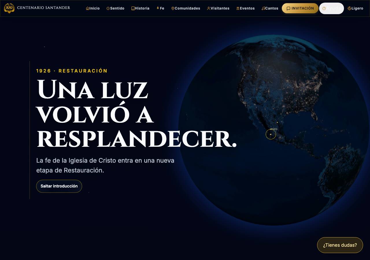Screenshot of laluzdelmundosantander.org taken by the zone census on 2026-10-27