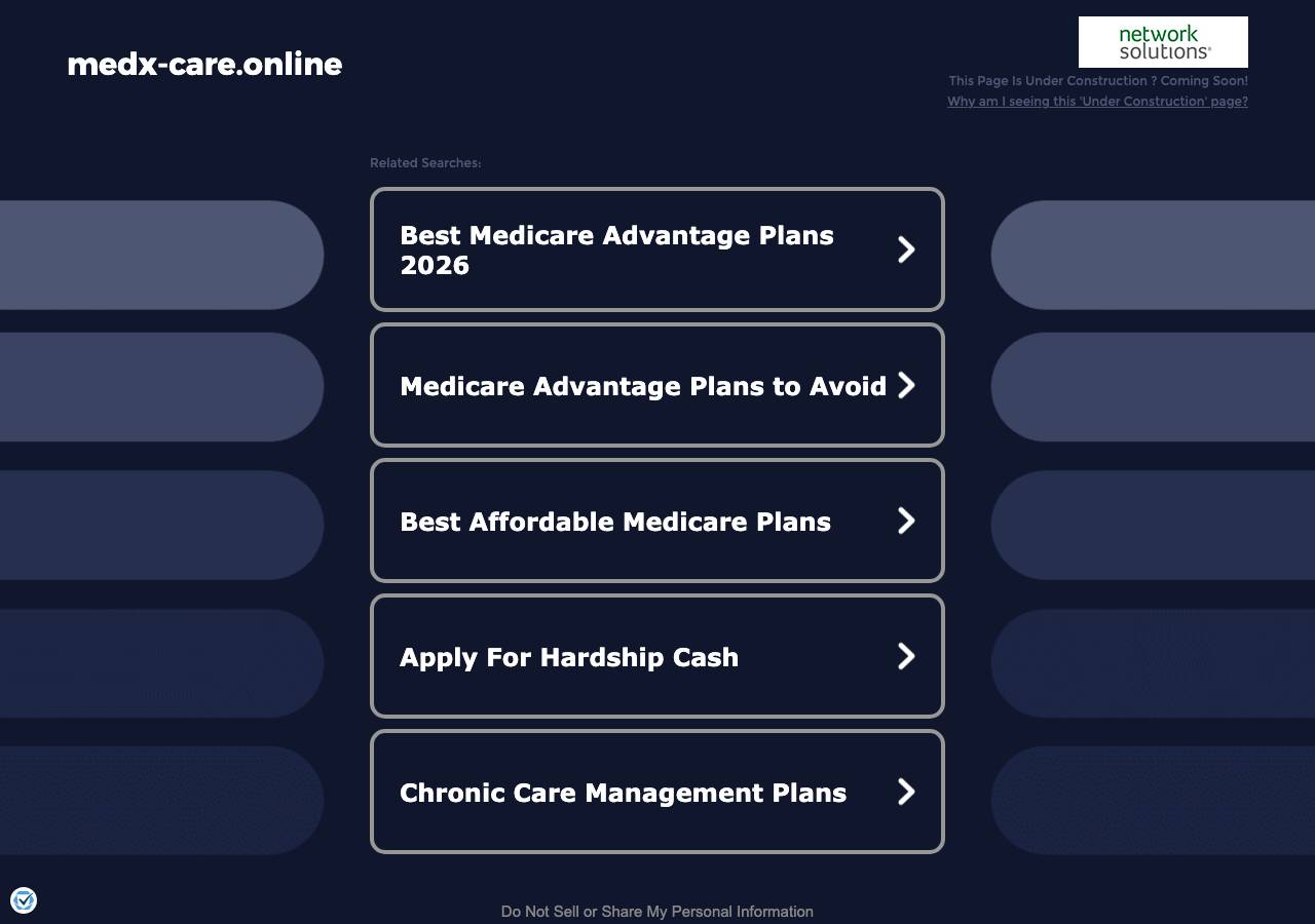 Screenshot of medx-care.online taken by the zone census on 2026-10-27