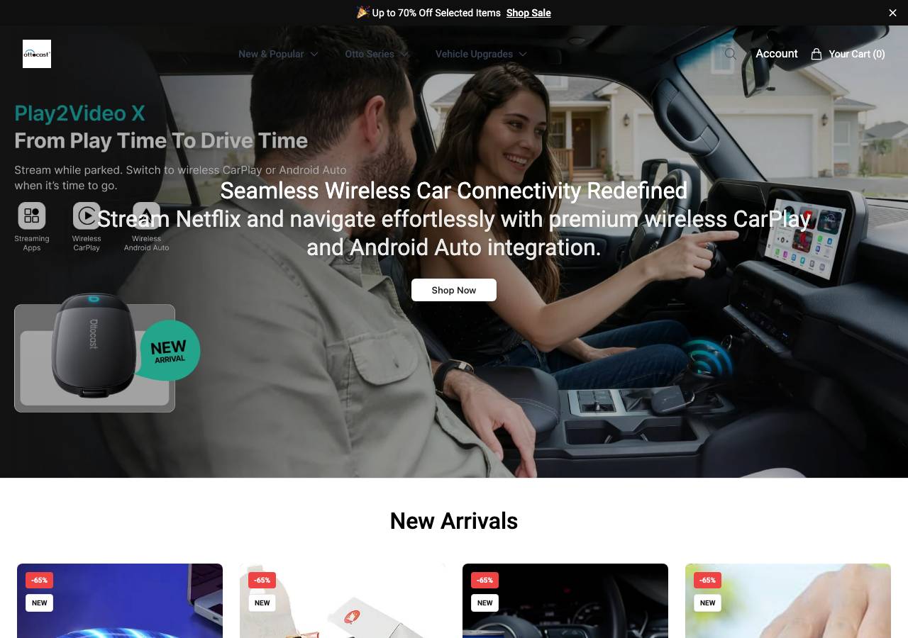 Screenshot of ottocasttech.shop taken by the zone census on 2026-10-27