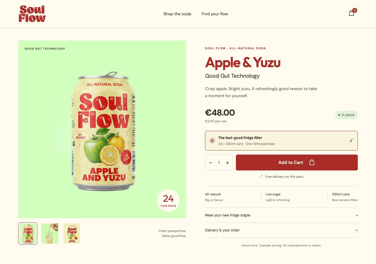 Screenshot of soul-flow.xyz taken by the zone census on 2026-10-27