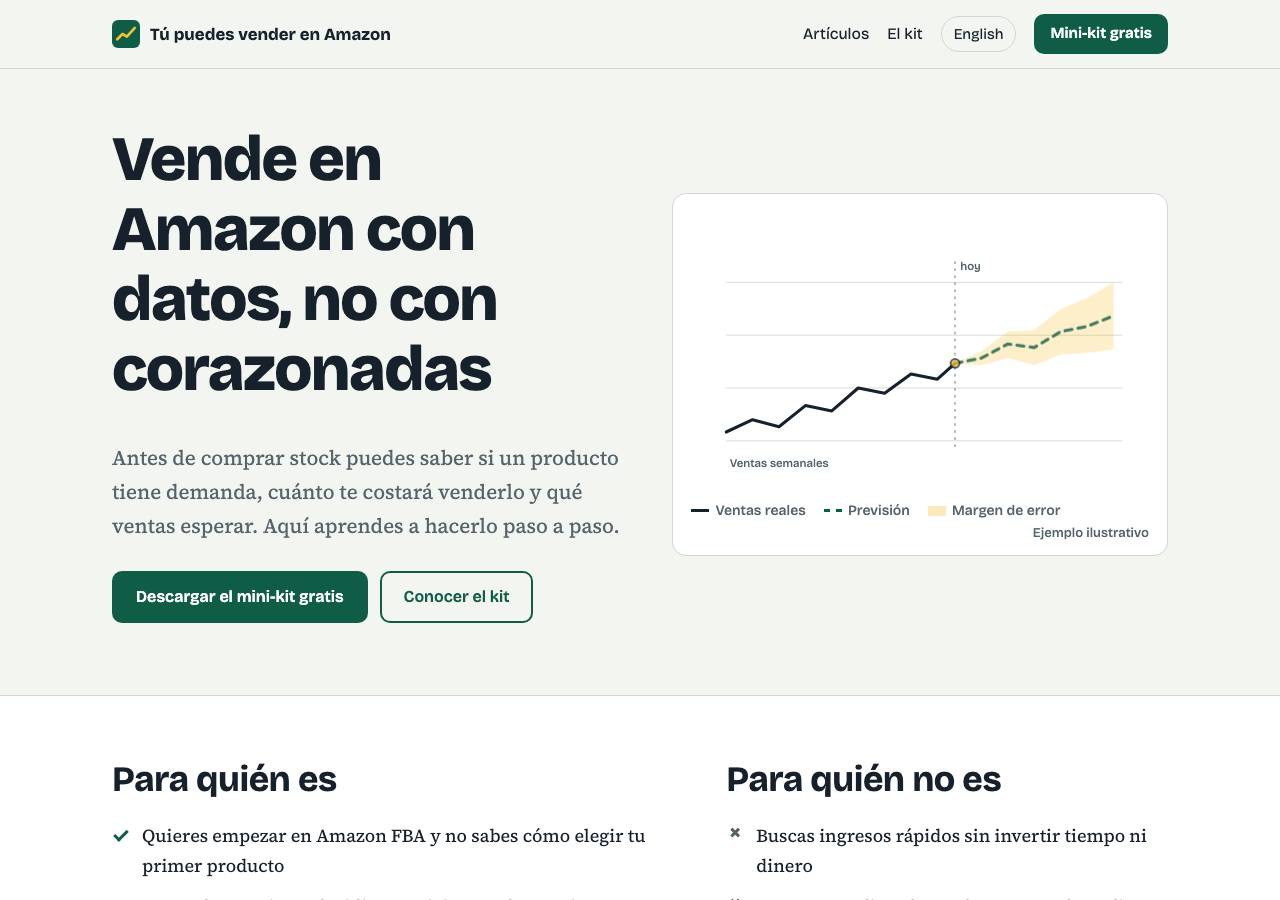 Screenshot of tupuedesvenderenamazon.blog taken by the zone census on 2026-10-27