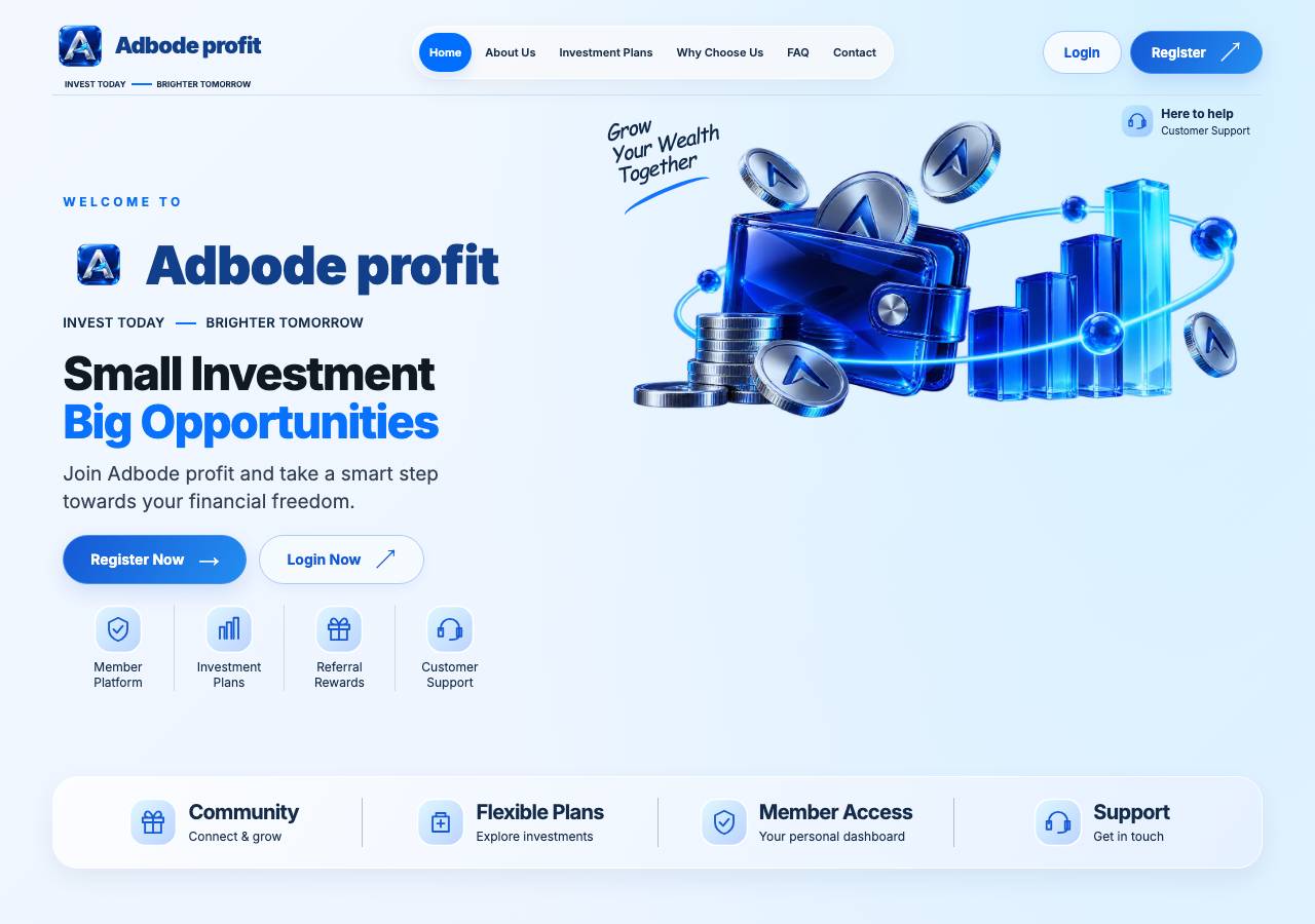 Screenshot of adobeprofit.pro taken by the zone census on 2026-10-28