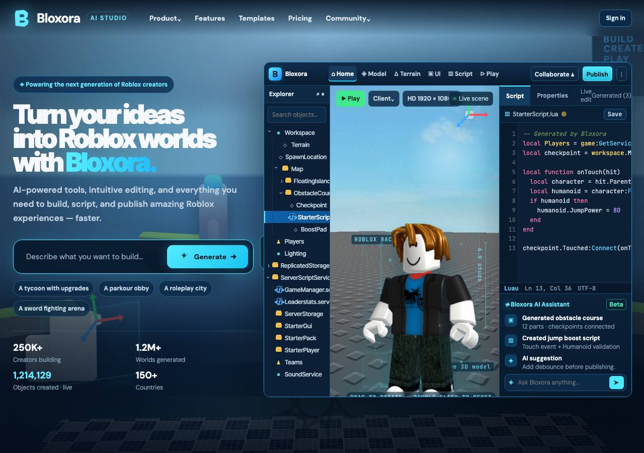 Screenshot of bloxora.fun taken by the zone census on 2026-10-28