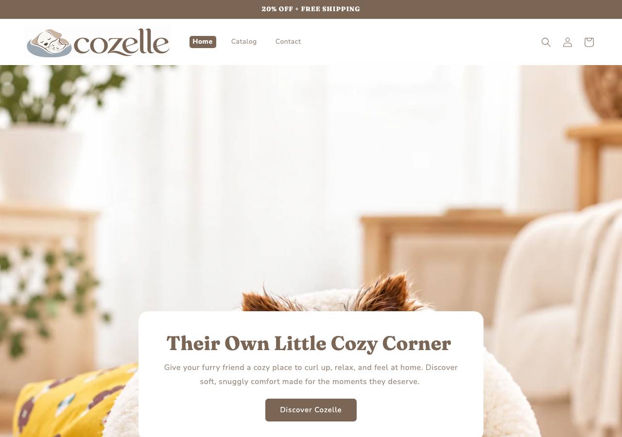 Screenshot of cozelle.store taken by the zone census on 2026-10-28
