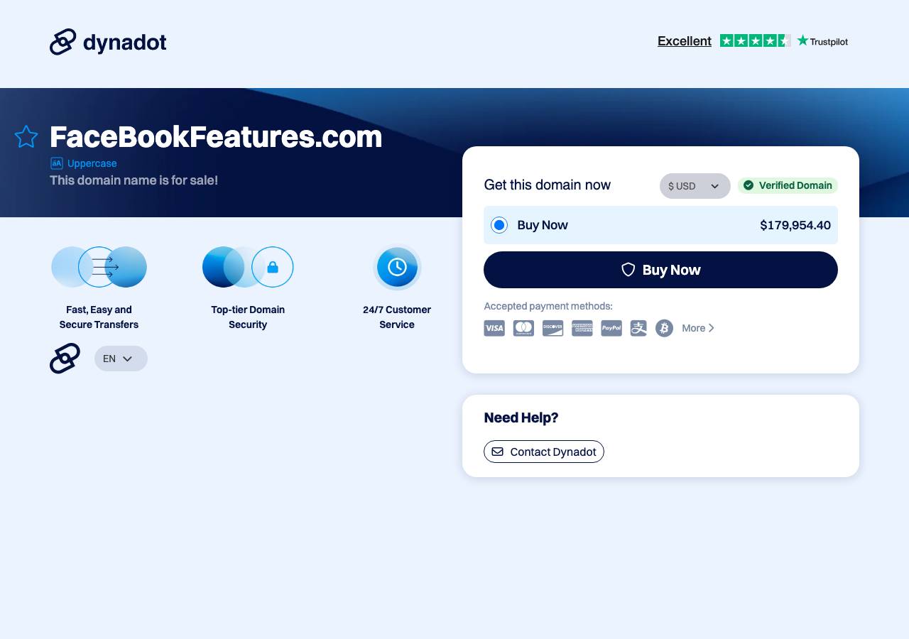 Screenshot of facebookfeatures.com taken by the zone census on 2026-10-28