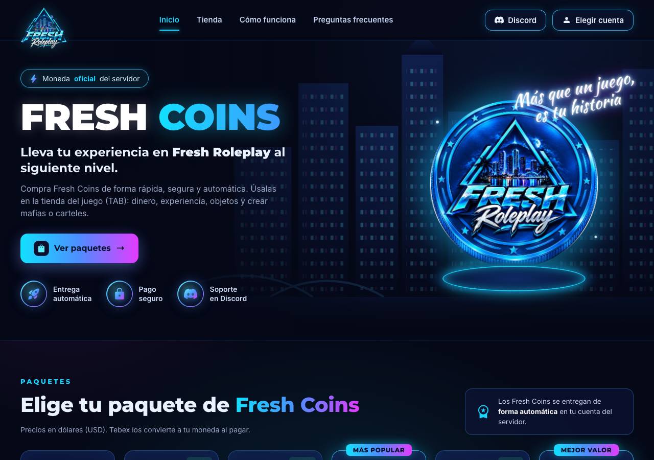 Screenshot of freshrp.shop taken by the zone census on 2026-10-28