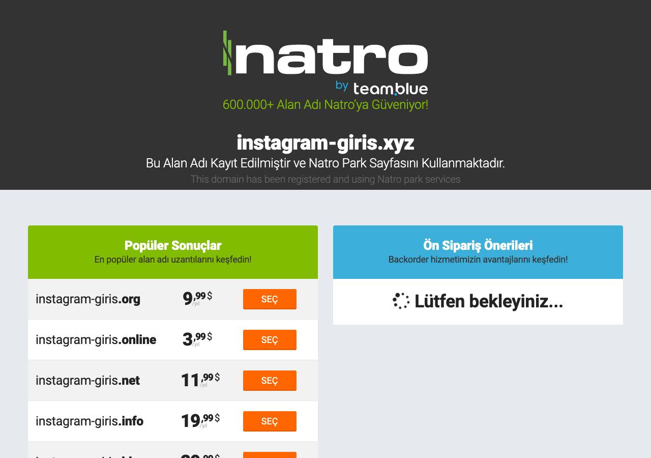 Screenshot of instagram-giris.xyz taken by the zone census on 2026-10-28