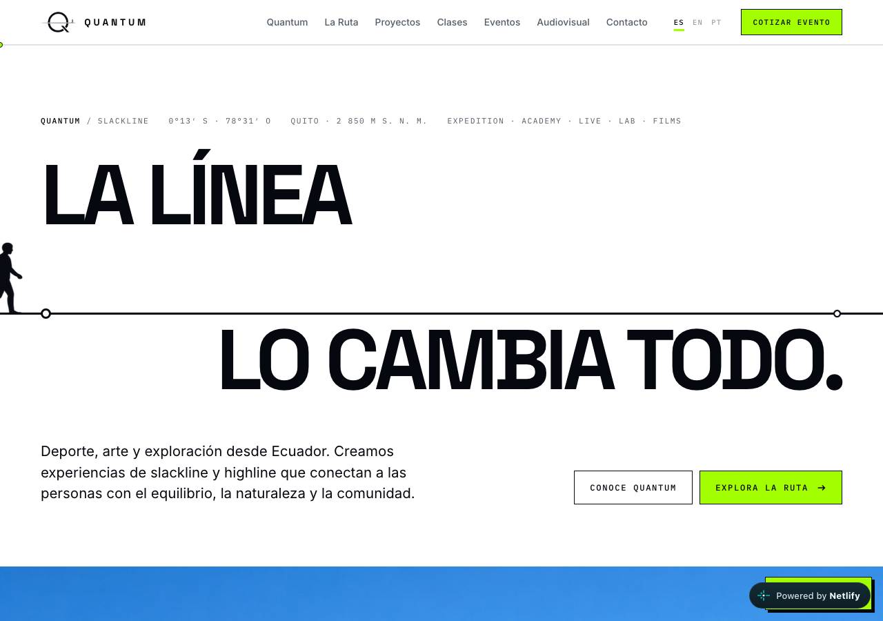 Screenshot of quantumslackline.com taken by the zone census on 2026-10-28