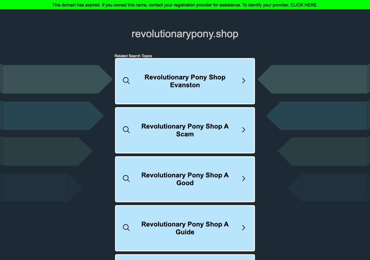 Screenshot of revolutionarypony.shop taken by the zone census on 2026-10-28