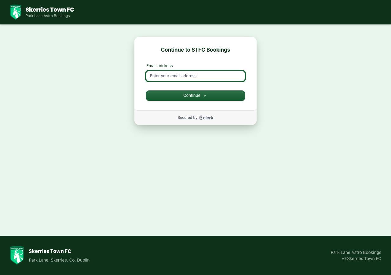 Screenshot of skerriestownfc-bookings.online taken by the zone census on 2026-10-28