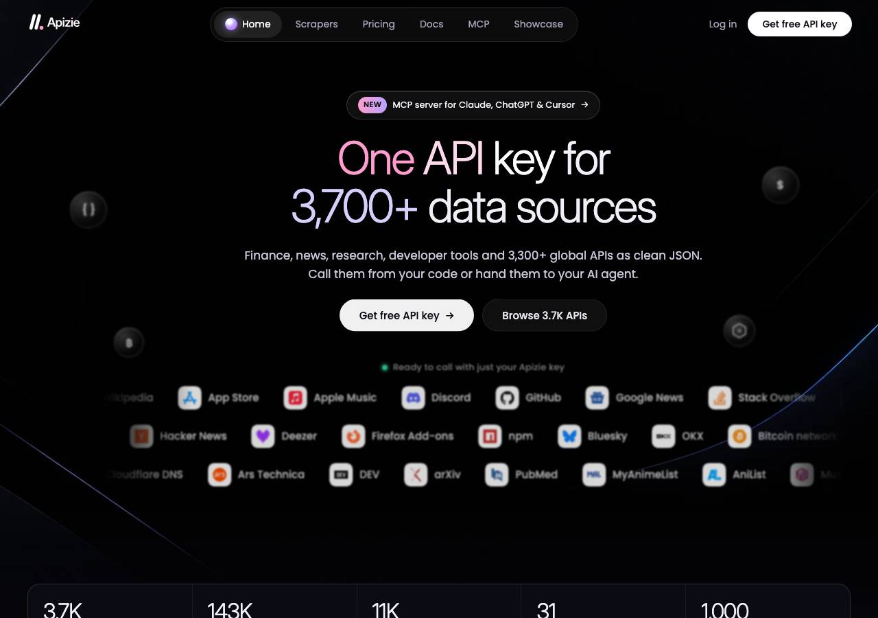 Screenshot of apizie.tech taken by the zone census on 2026-10-29