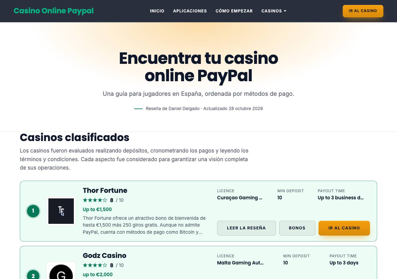 Screenshot of casinopaypal.top taken by the zone census on 2026-10-29