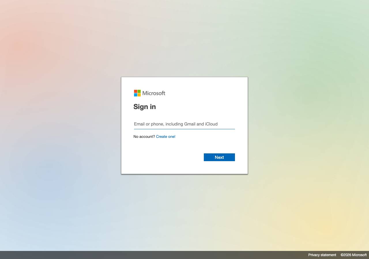 Screenshot of onedrive.cloud taken by the zone census on 2026-10-29