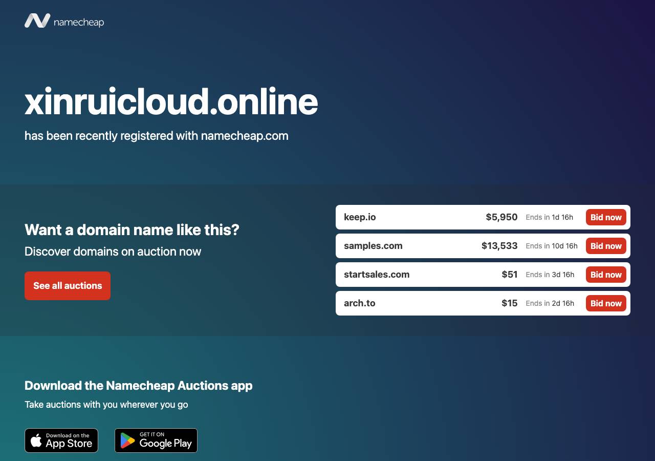 Screenshot of xinruicloud.online taken by the zone census on 2026-10-29