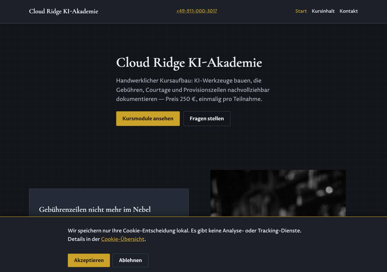 Screenshot of cloud-ridge.digital taken by the zone census on 2026-10-30