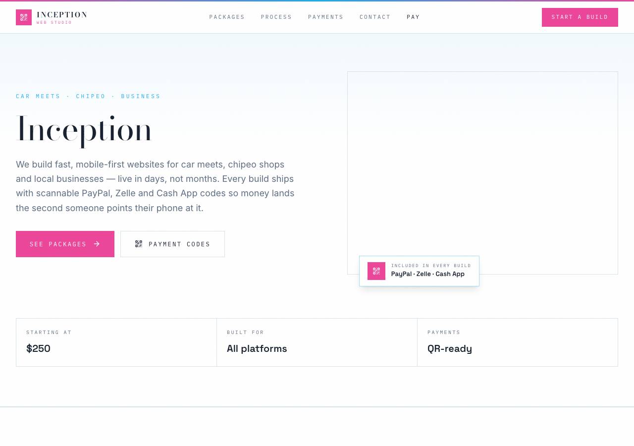 Screenshot of elandyproductions.org taken by the zone census on 2026-10-30
