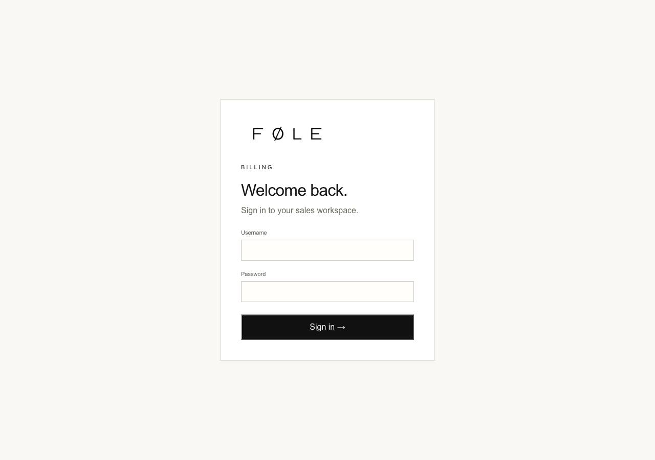Screenshot of folebillingapp.com taken by the zone census on 2026-10-30