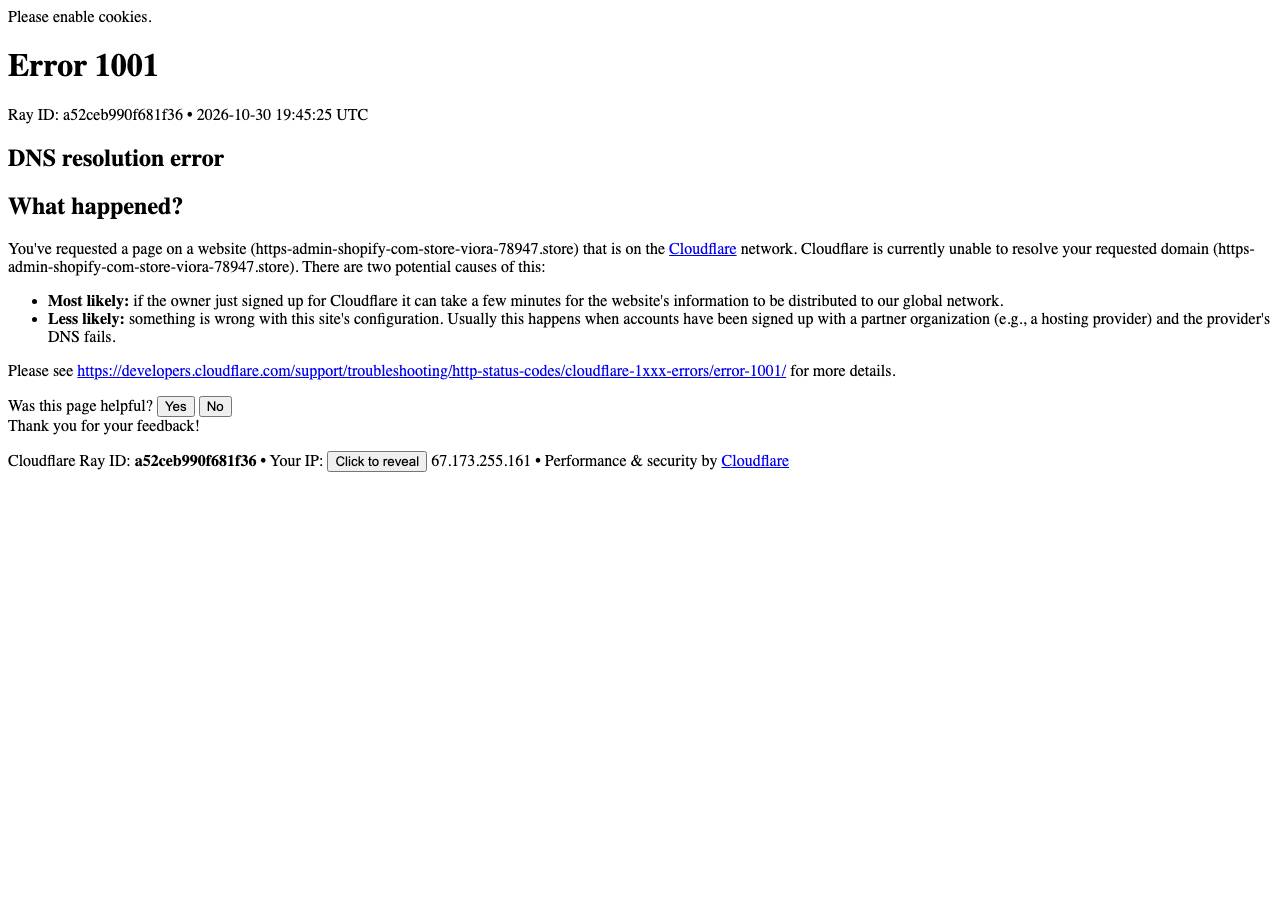 Screenshot of https-admin-shopify-com-store-viora-78947.store taken by the zone census on 2026-10-30