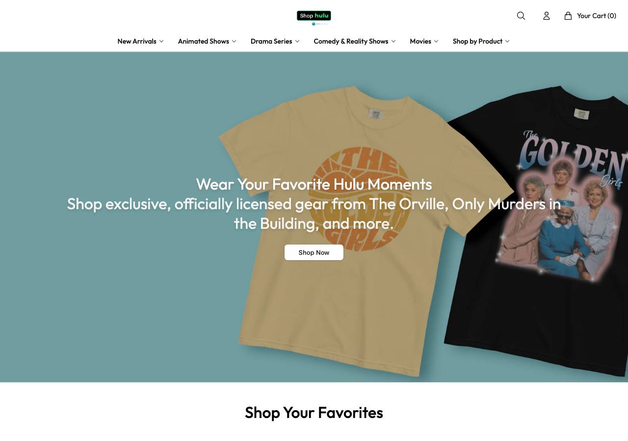 Screenshot of huluwear.shop taken by the zone census on 2026-10-30