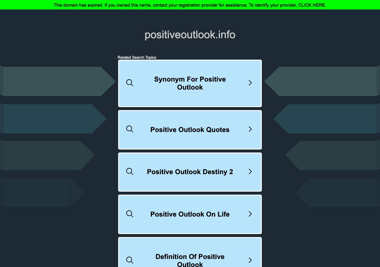 Screenshot of positiveoutlook.info taken by the zone census on 2026-10-30