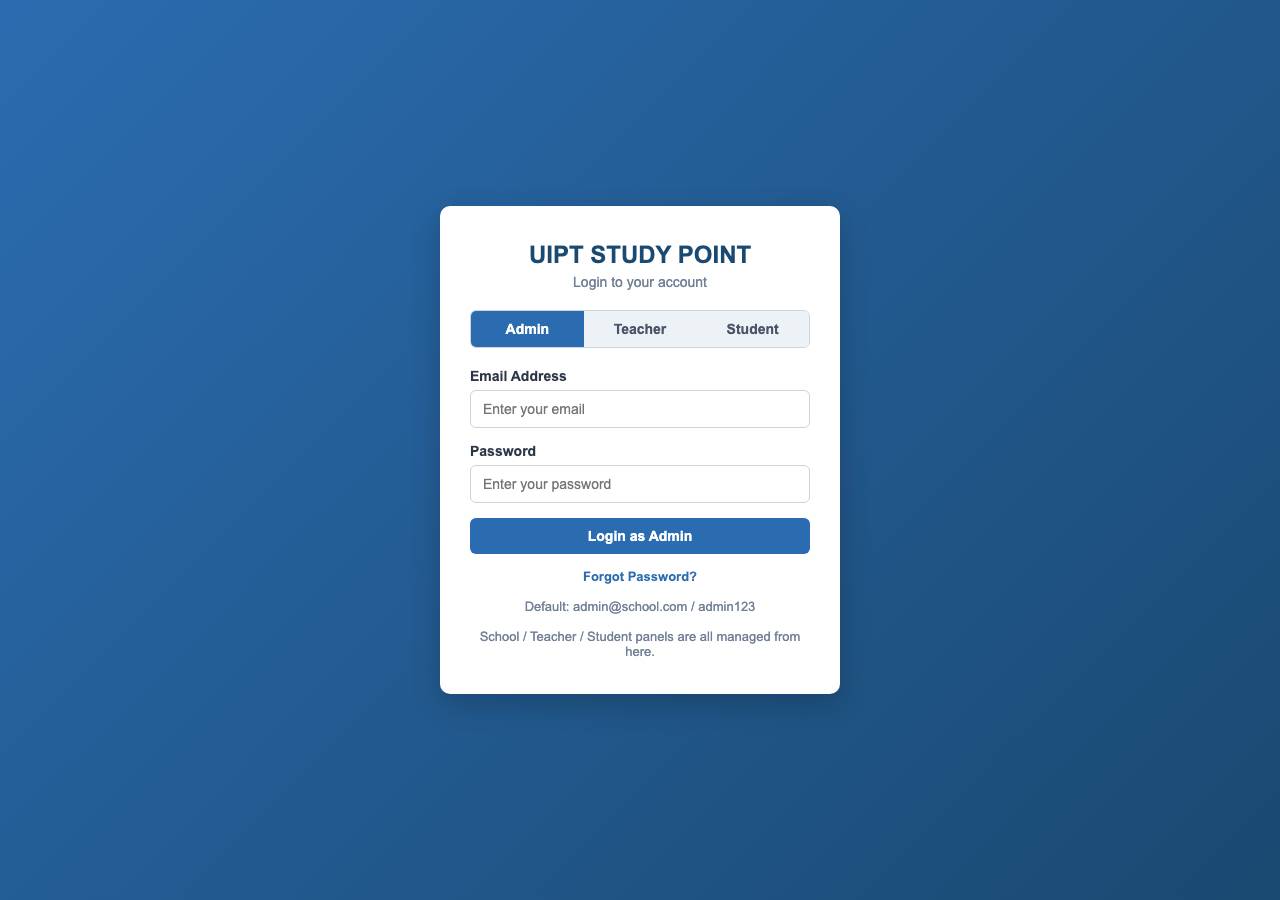 Screenshot of uiptstudypoint.online taken by the zone census on 2026-10-30